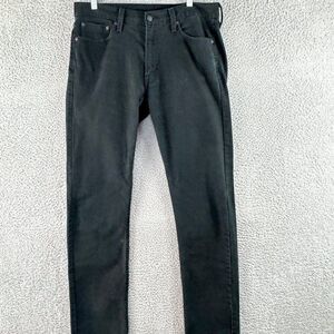 Levis 513 Jeans Mens 33 Black Slim Fit Straight Leg‎ Denim Pants Outdoor 34x32